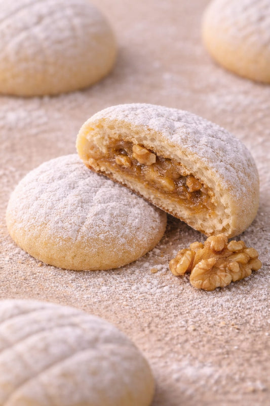 Kahk with Agameia & Walnuts (15 pieces)  - كحك بالعجمية و عين الجمل